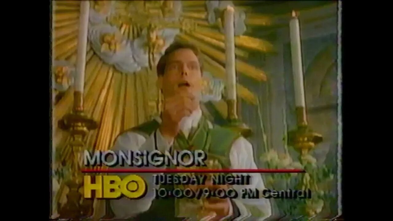 MONSIGNOR (1984) HBO Promo [#thriftrips #VHSRIP #theVHSinspector]
