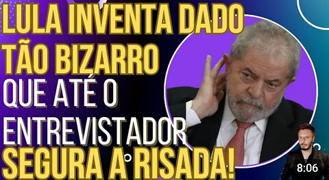 Lula diz que 735 milhões de brasileiros passam fome e até o entrevistador segura a risada!