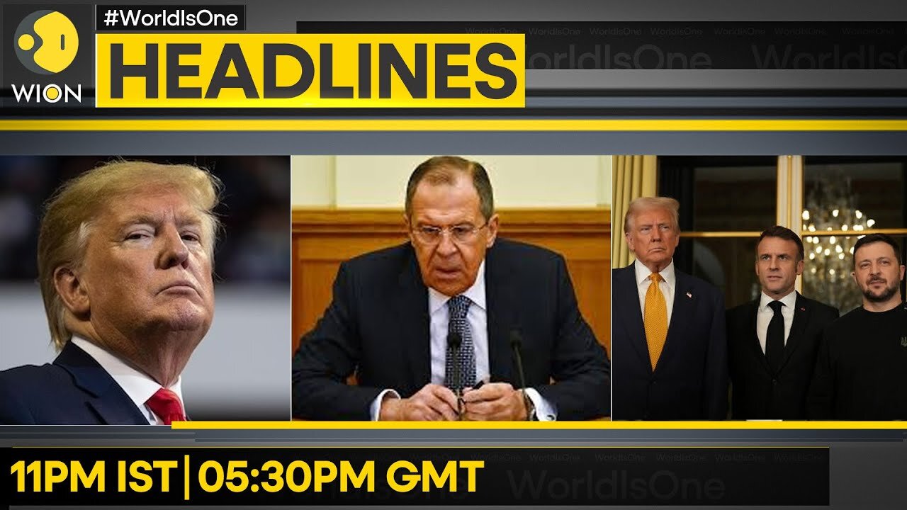 Lavrov: Can't Use HTS Terrorists For Geopolitics | Macron hosts Trump & Zelensky | WION Headlines