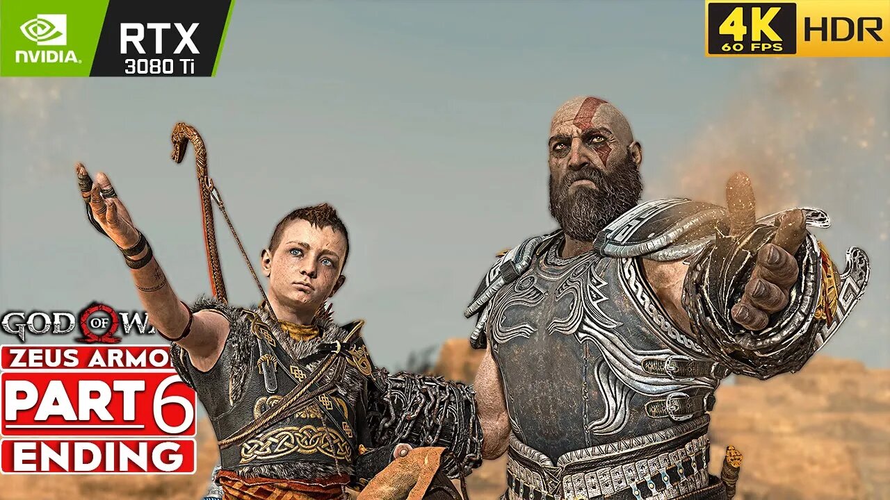 GOD OF WAR PC ENDING Gameplay Walkthrough Part 6 ZEUS ARMOR [TRUE 4K 60FPS HDR] - No Commentary
