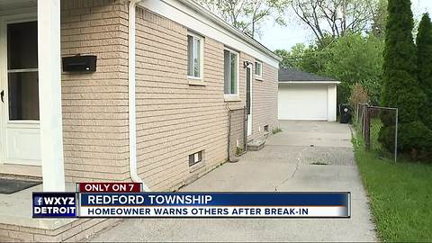 Redford Township woman wakes to crash when home invader breaks into her house