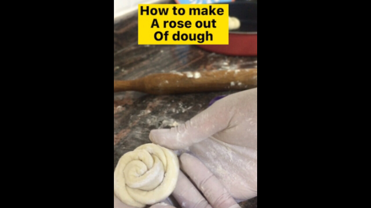 How to make a rose out of dough