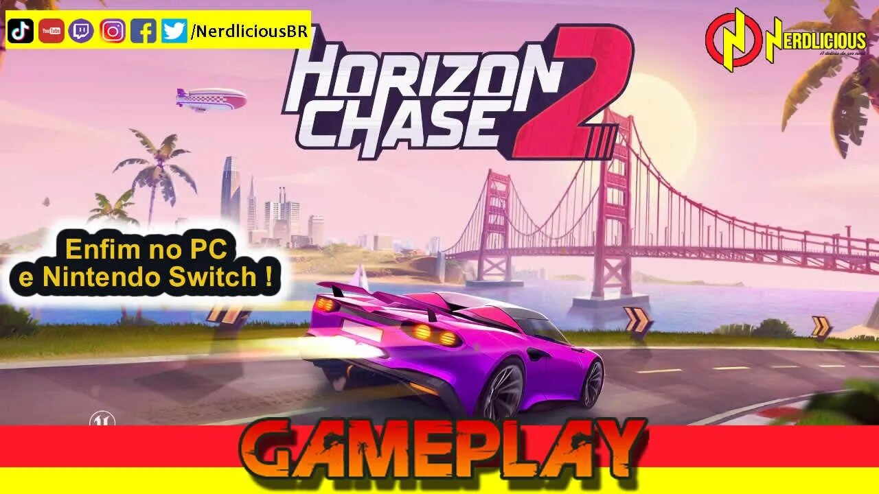 🎮 GAMEPLAY! Finalmente HORIZON CHASE 2 chega aos PCs e Nintendo Switch! Confira a nossa Gameplay!