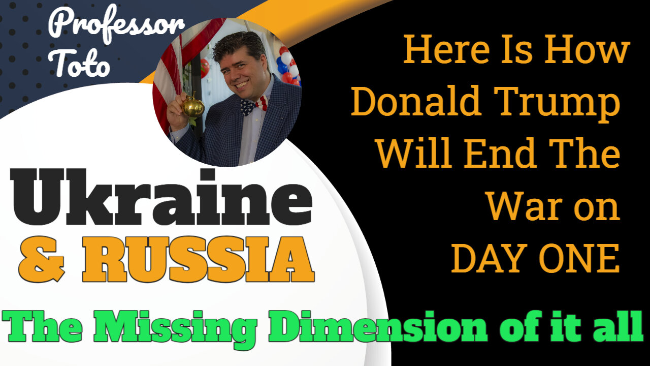The Missing Dimension of UKRAINE & RUSSIA and How Trump Will End The War On DAY ONE