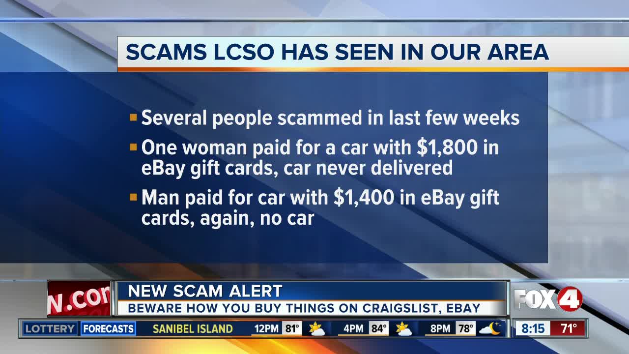 LCSO seeing Craigslist car sale scam