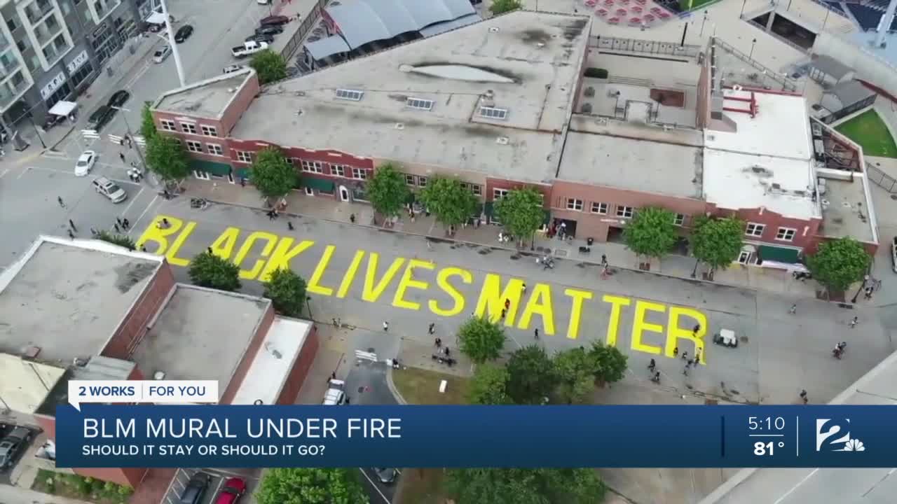 BLM mural under fire