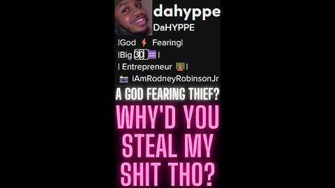 @dahyppe on TikTok | Why'd You Steal My Content Though? #shanquellarobinson