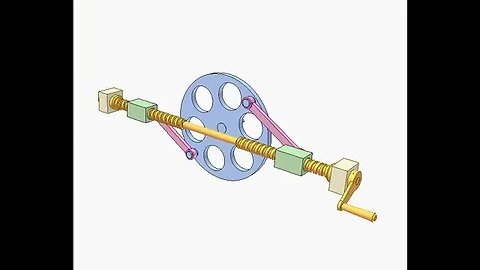 2545 Nut screw and bar mechanisms 1b