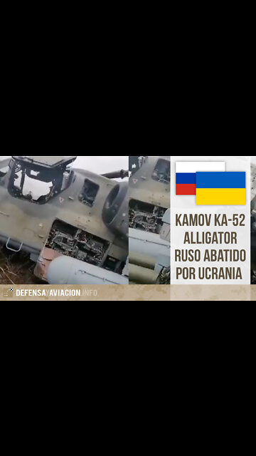 Kamov Ka 52 Alligator ruso abatido por Ucrania