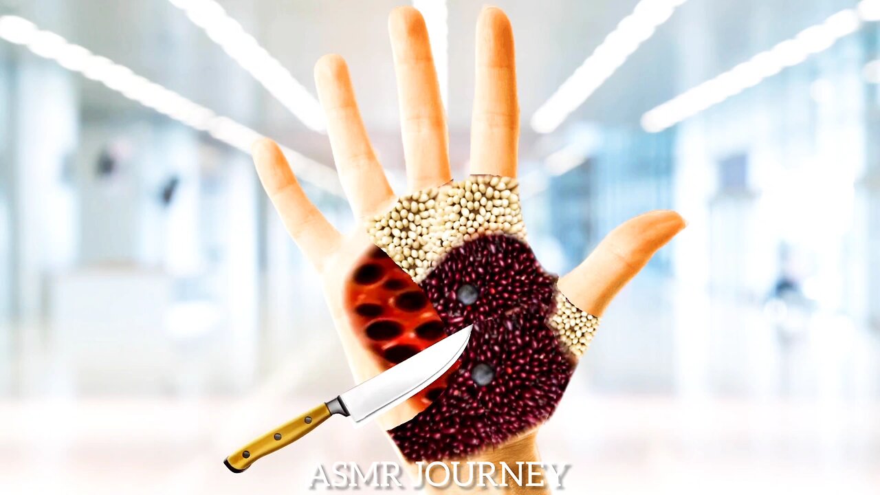 ASMR treatment for removing ticks and maggots from hands | Satisfying animation