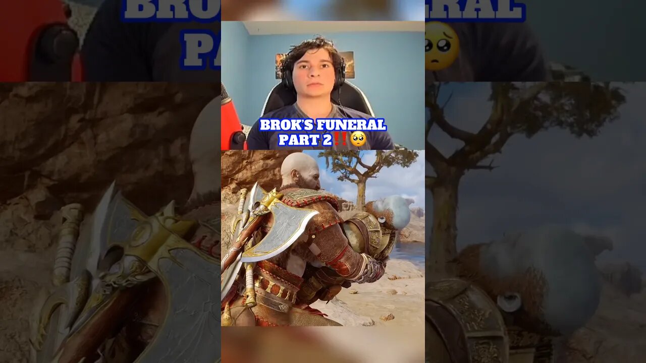 Putting Brok To Rest‼️🥺 | #shorts #godofwarragnarok #reaction #gaming