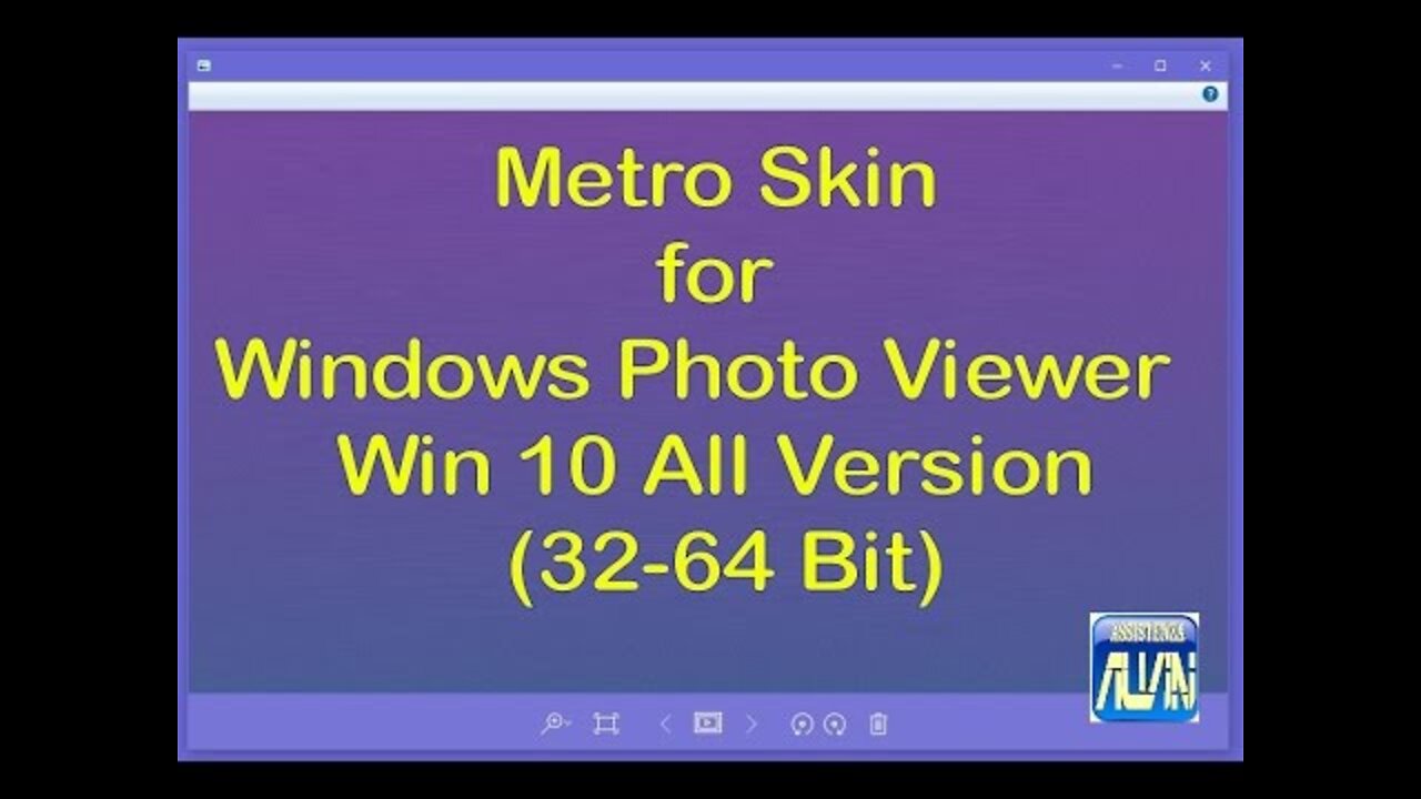 Metro Skin for Windows Photo Viewer - Win 10 All Version (32-64 Bit)