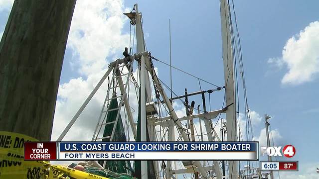 Coast Guard searching for shrimp boat crew member