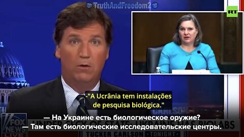 Tucker Carlson - The biological "research" in Ukraine its dangerous. Eng, Russian, Pt