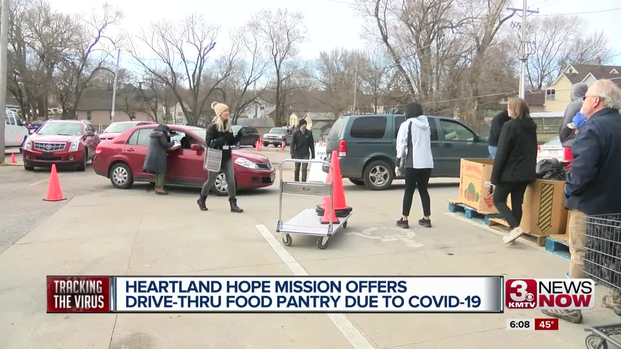 Heartland Hope Mission offers drive-thru pantry due to COVID-19