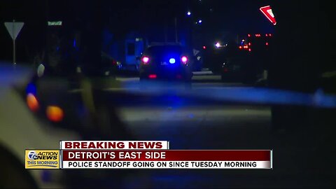 Police standoff going on since Tuesday morning in Detroit