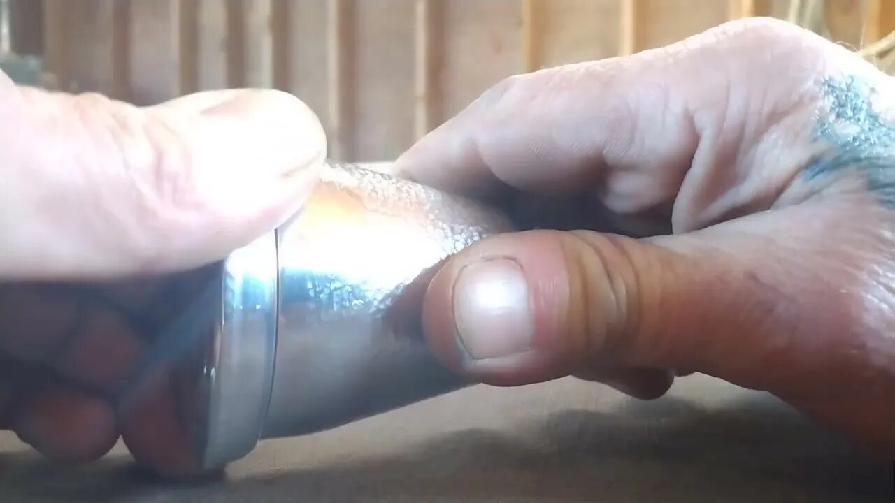 Commissioned cane with baccy storage.