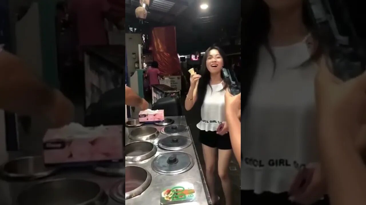 Chinese Girl Gets Ice Cream Up Her Nose