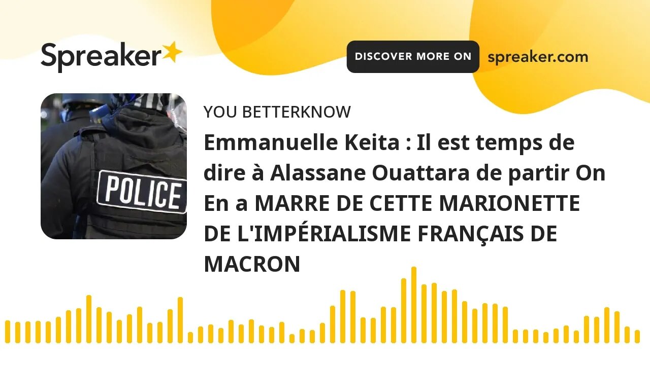 Emmanuelle Keita : Il est temps de dire à Alassane Ouattara de partir On En a MARRE DE CETTE MARIONE