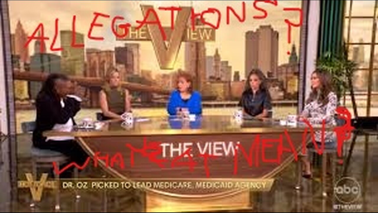 Can't The View Define the Word "Allegations"?