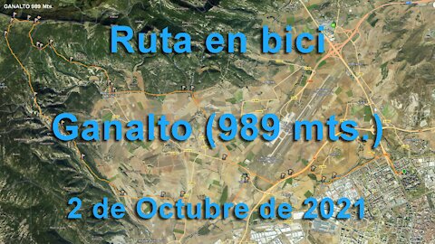 Ruta en bici Ganalto 2 de Octubre de 2021