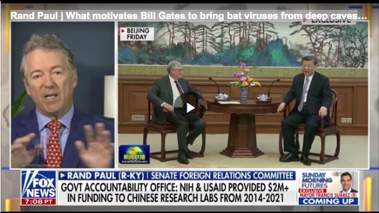 Rand Paul | What motivates Bill Gates to bring bat viruses from deep caves