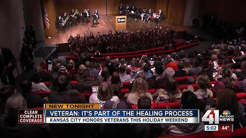 Large crowd celebrates Veteran's Day