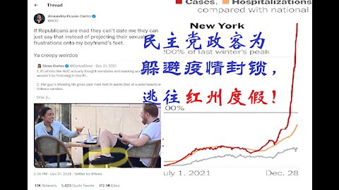 极左政客为躲避疫情，逃往红州度假！- 20210102