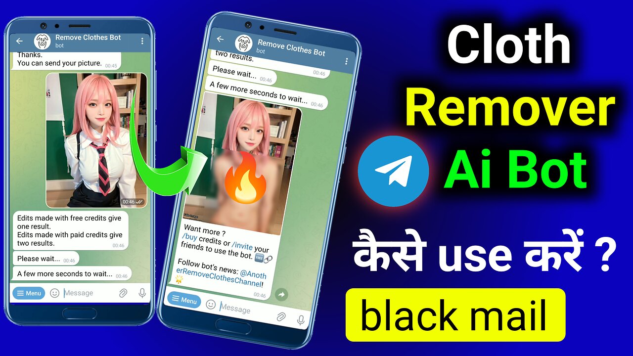 Amazing Telegram bot🤬🤟😎Telegram dress remover bot | Ai bot cloth remover bot name