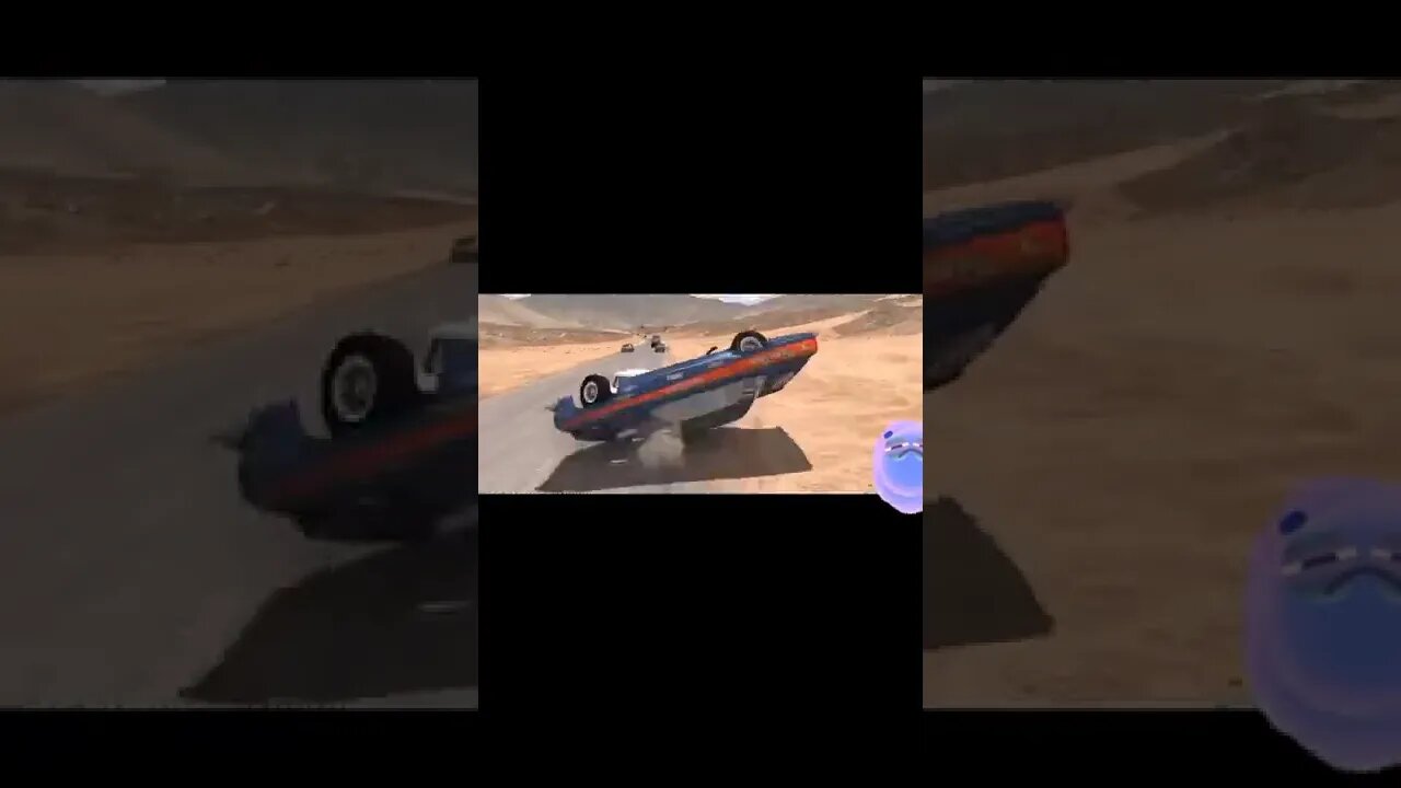 flipped on its side / BeamNG DRIVE