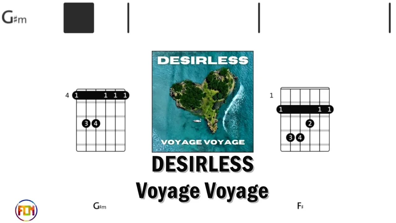 DESIRLESS Voyage Voyage - Guitar Chords & Lyrics HD