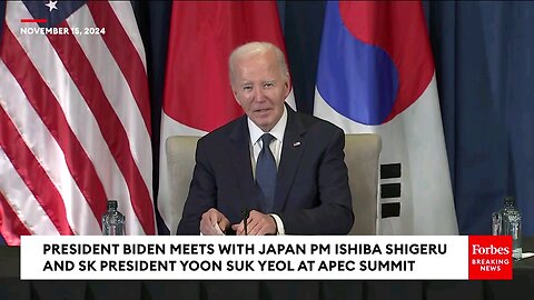 JUST IN: Biden Meets With Leaders Of Japan, South Korea At APEC Summit in Lima, Peru