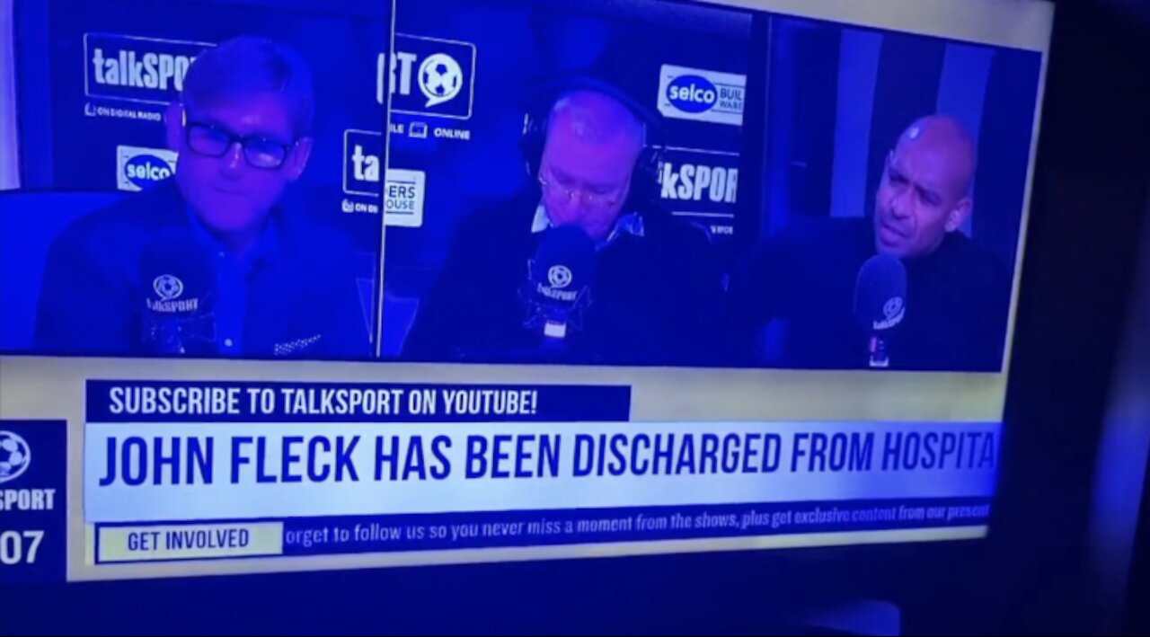 Livestream cuts when John Fleck´s (Collapsed football player) vaccination status was questioned