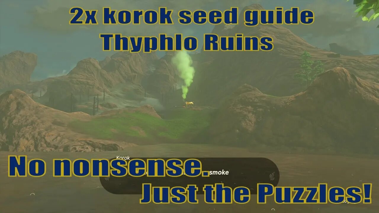 How to get 2x korok seed to partner - Thyphlo Ruins guide | Zelda TOTK