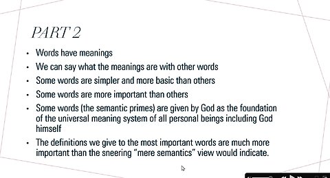 Semantic Primes - Part 2