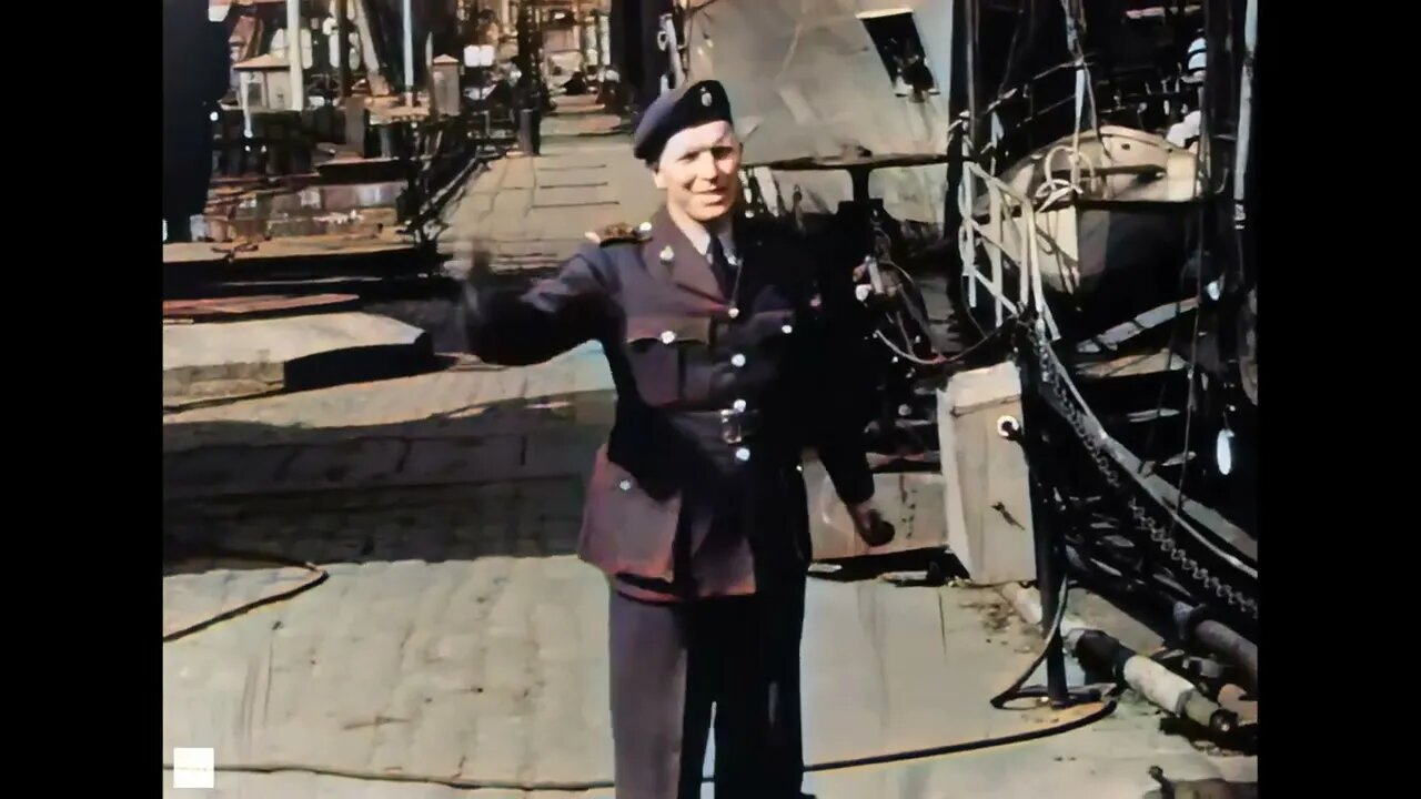 [1945] Canadian soldiers arriving in Germany Improved by AI Technology 4K 60fps