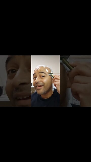 ASMR 1° Head Shave on Camera, 1K Subs THANK YOU HEAD SHAVE, Promised💈🪒👨🏾‍🦲💚💜💈#asmr #shavingproducts