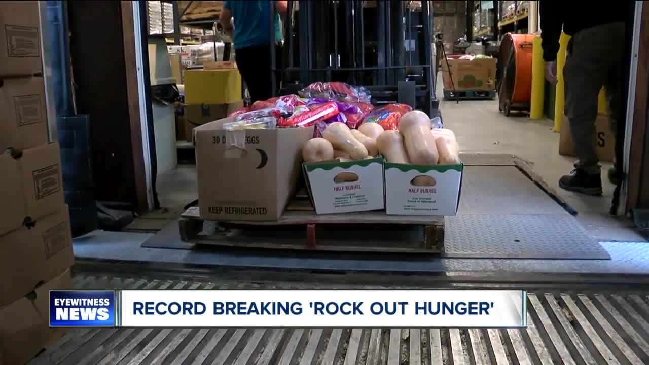 Rock Out Hunger collects record donations