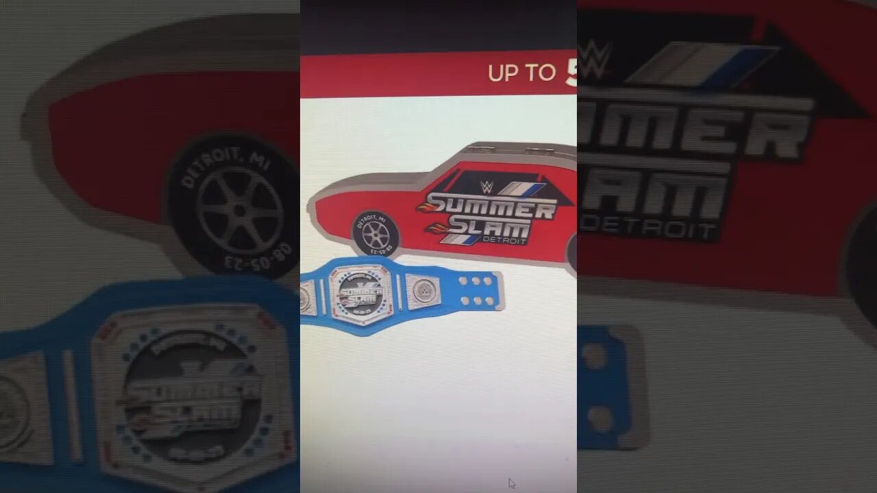 The Summerslam 2023 Mini Belt Is Outstanding! #shorts