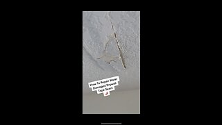How To Repair Water Damaged Drywall Tape Seam