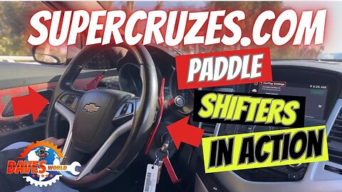 Paddle shifters in action CRUZE and Sonic www.supercruzes.com