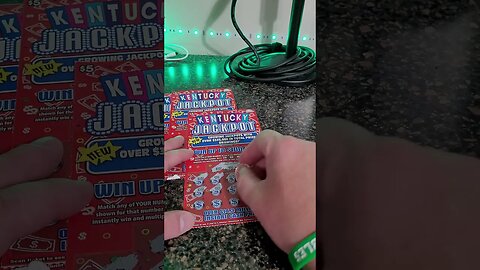 BIg WINNING Jackpot Lottery Ticket Scratch Off!