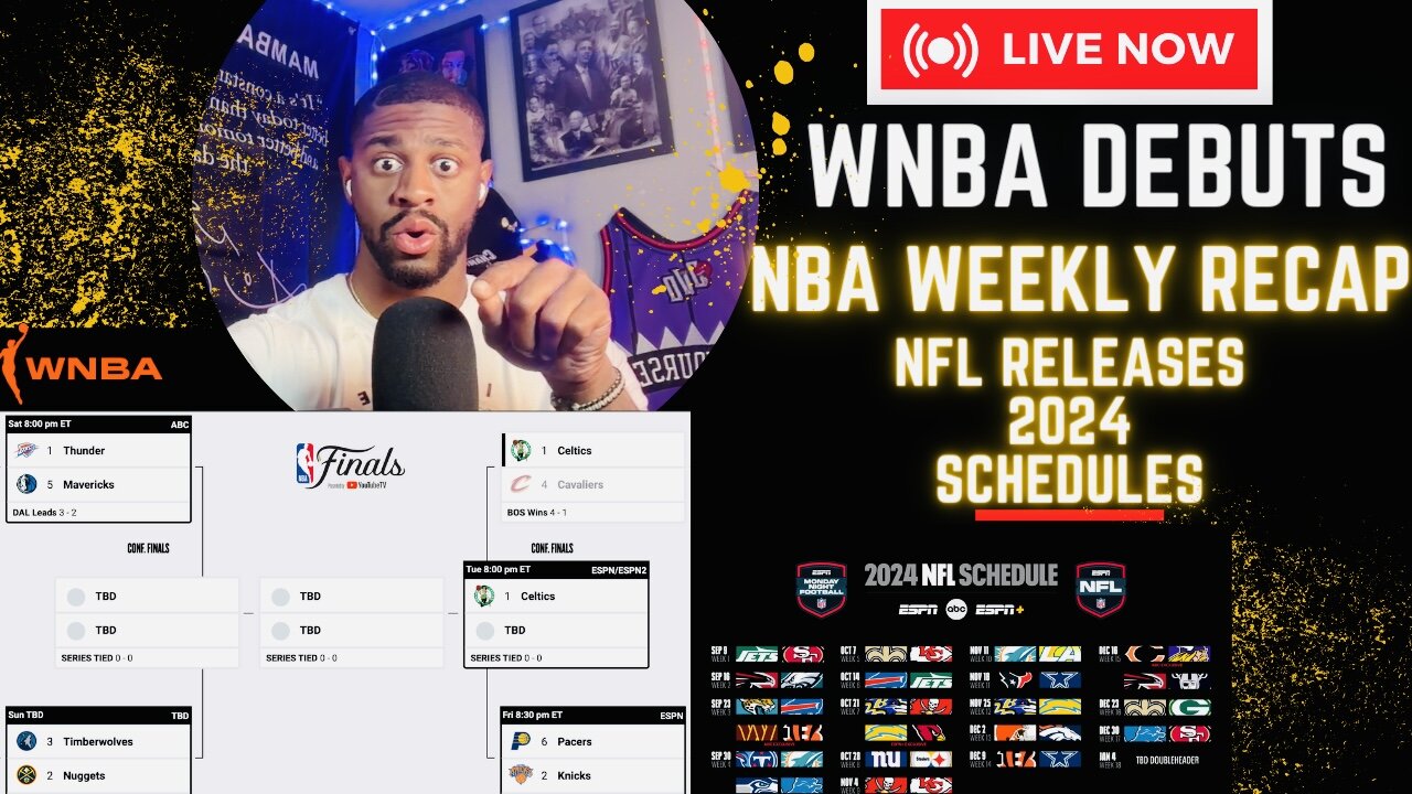 Caitlin Clark WNBA debut, NFL Releases 2024 Schedules + NBA Weekly Recap | Nightly Gemz With Relly'