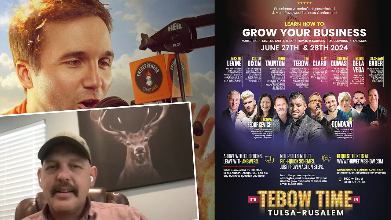 Business Podcast | Rhythm of Entrepreneurship | 1. Define 2. Act 3. Measure 4. Refine + Discover How Clay Clark Helped www.OutsideInc.co & Paul Sullins to Increase His Leads By 10X + Tebow Joins June 27-28 Business Conference