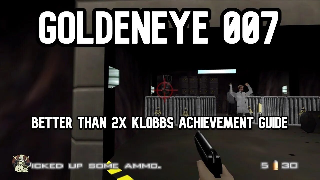 Goldeneye 007 Better Than 2 x Klobbs Achievement Guide - Caverns 00 Agent Speed Run