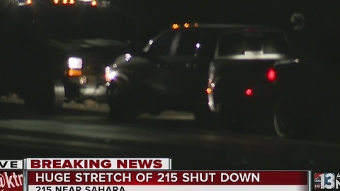 215 beltway shut down near Sahara Avenue