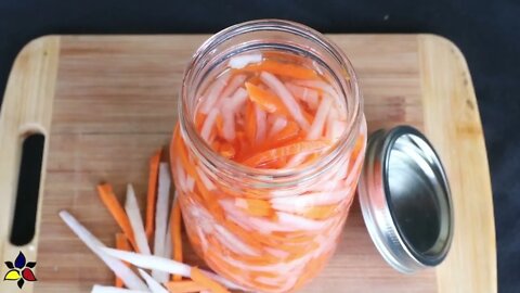 Daikon and Carrot Pickle - Vietnamese Đồ Chua