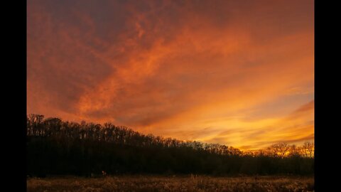 Colorful skies of vibrant and moody clouds with heavy rain for relaxation, sleep and stress relief