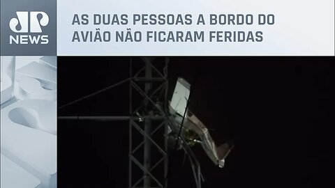 Choque entre avião e torre de transmissão deixa 100 mil pessoas sem eletricidade nos EUA