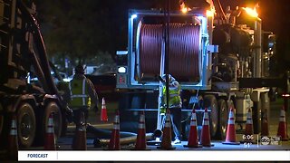 Tampa crews uncover 37 dump trucks worth of possibly illegal waste in pipe on Manhattan Avenue